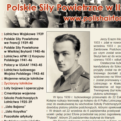 Biogram mjr. Jerzego Iszkowskiego